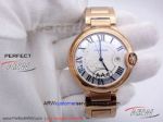 Perfect Replica Cartier Ballon Bleu Rose Gold Watch 42mm Automatic